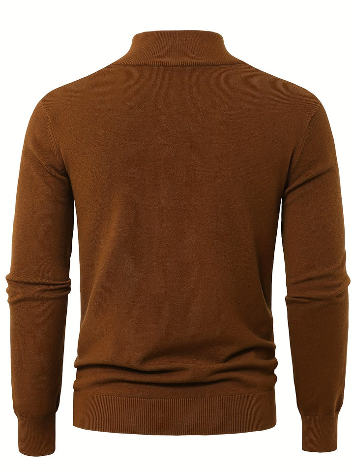 Elegancki męski sweter na jesień z miękkiej dzianiny