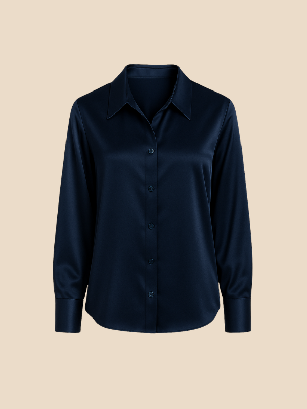 Nowoczesna stylizacja smart casual z wykorzystaniem satynowej bluzki