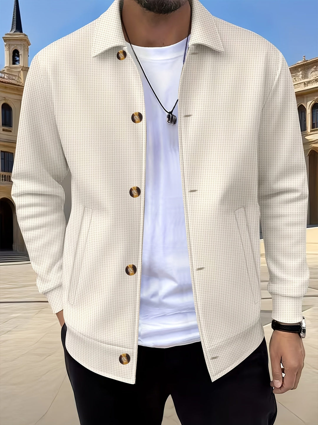 Elegancka narzutka męska w stylu casual