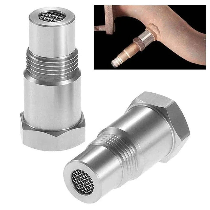 Adapter czujnika tlenu O2 ze stali nierdzewnej z widoczną siatką