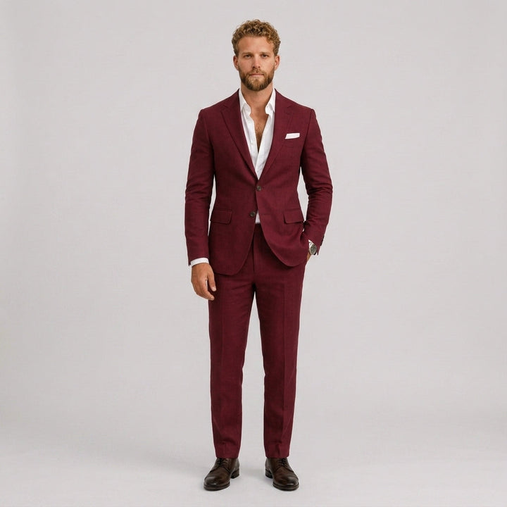 Wnętrze i podszewka męskiej marynarki slim fit