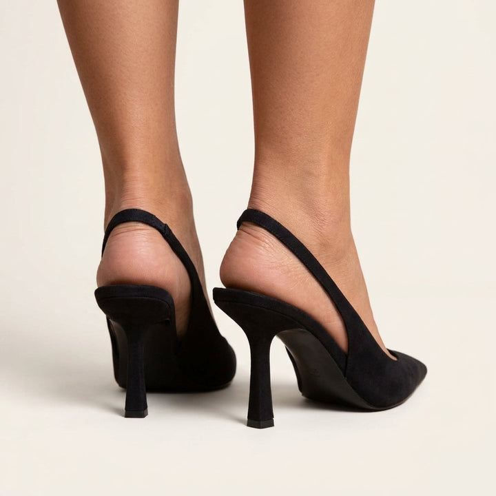 Wizytowe buty damskie, eleganckie czółenka na stabilnej podeszwie