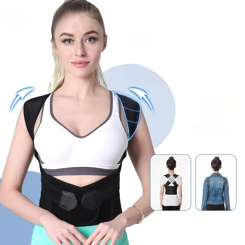 Ergonomiczny pas ortopedyczny na kręgosłup rozłożony na płasko