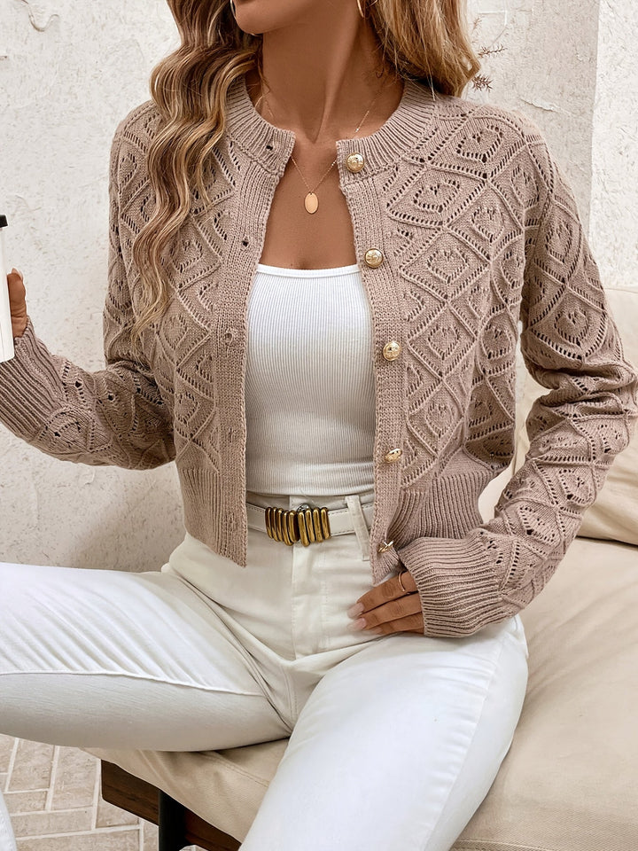 Elegancki sweter damski rozpinany, idealny na co dzień i do pracy