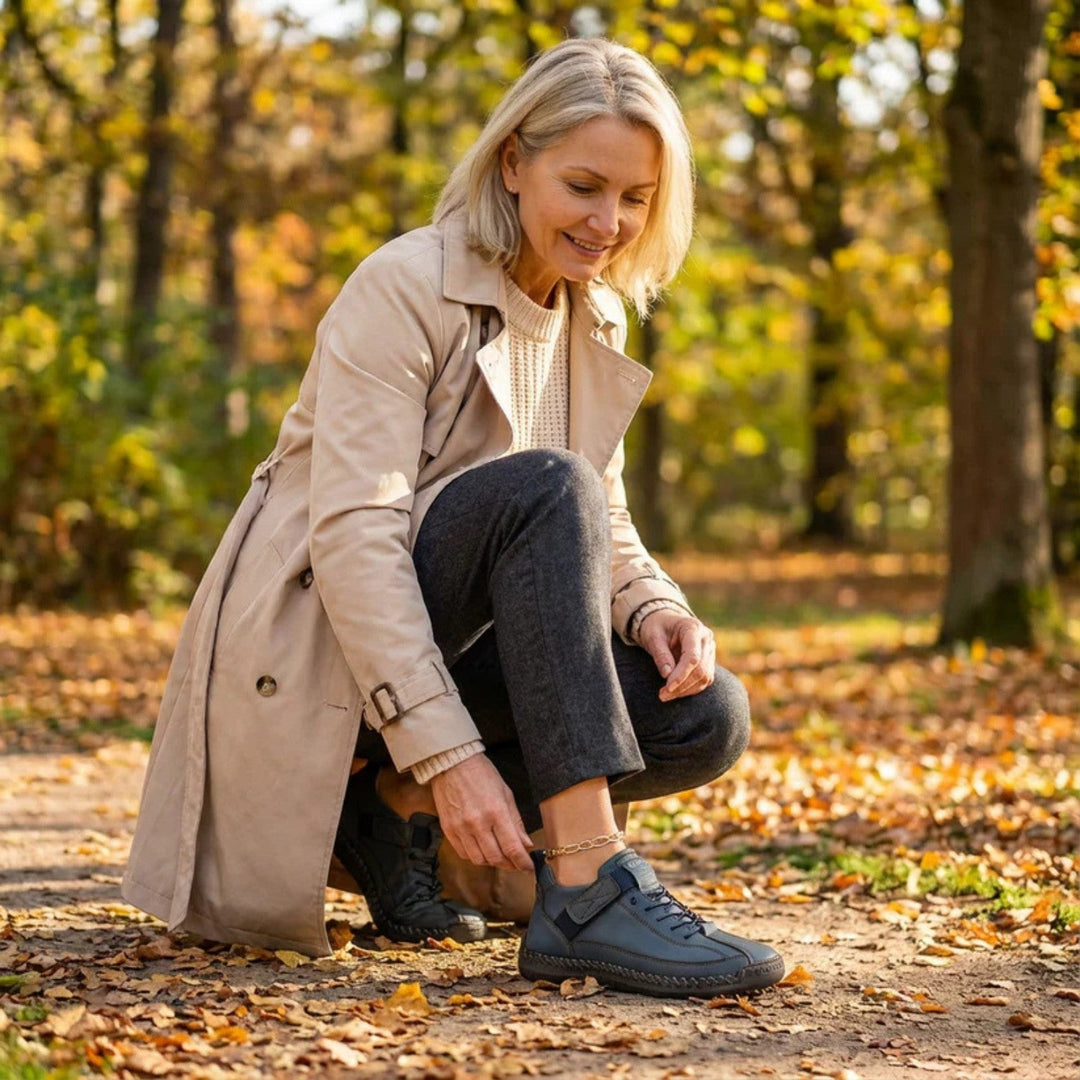 Szerokie buty codzienne dla kobiet, model ortopedyczny Carlena