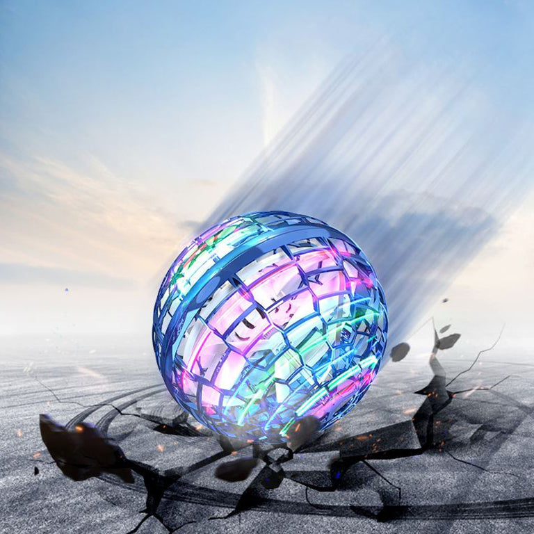 Latający spinner LED dla dzieci w locie, świecący dron z oświetleniem