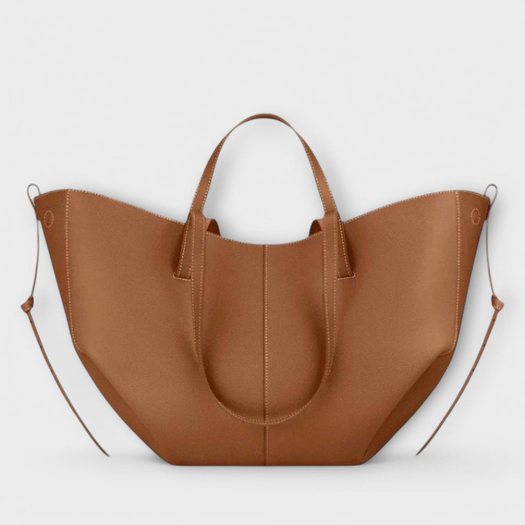 Elegancka damska torba w jasnobrązowym kolorze
