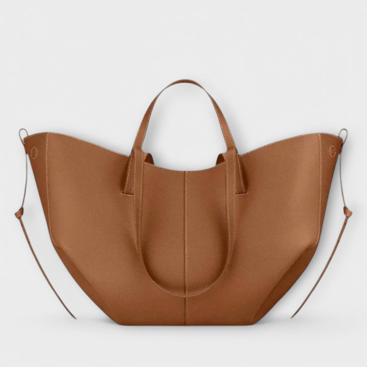 Elegancka damska torba w jasnobrązowym kolorze