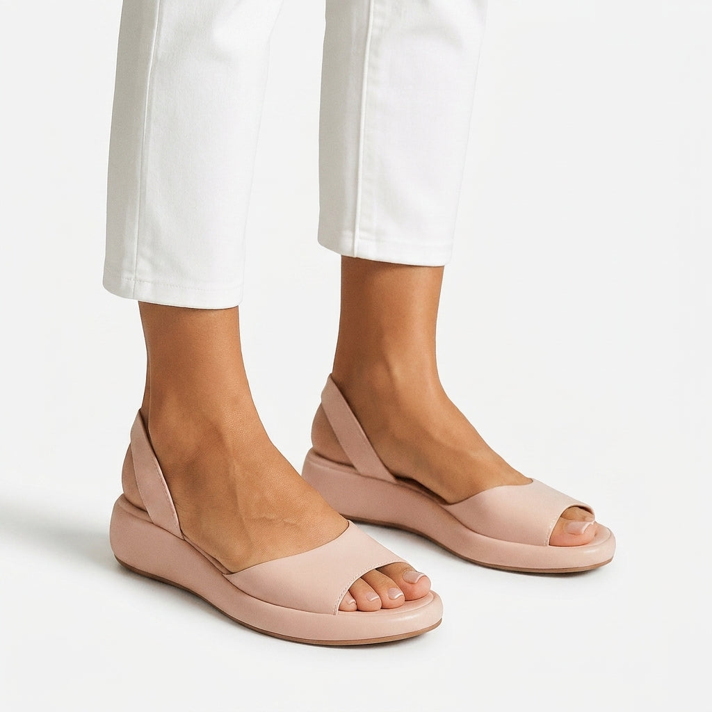 Eleganckie buty letnie damskie na stabilnym koturnie, idealne na ciepłe dni