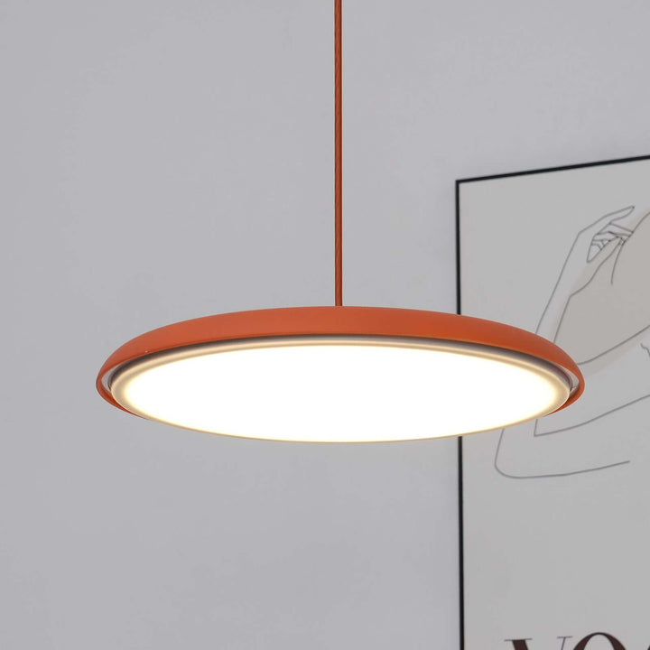 Prosta lampa wisząca LED, nowoczesne oświetlenie biura i salonu
