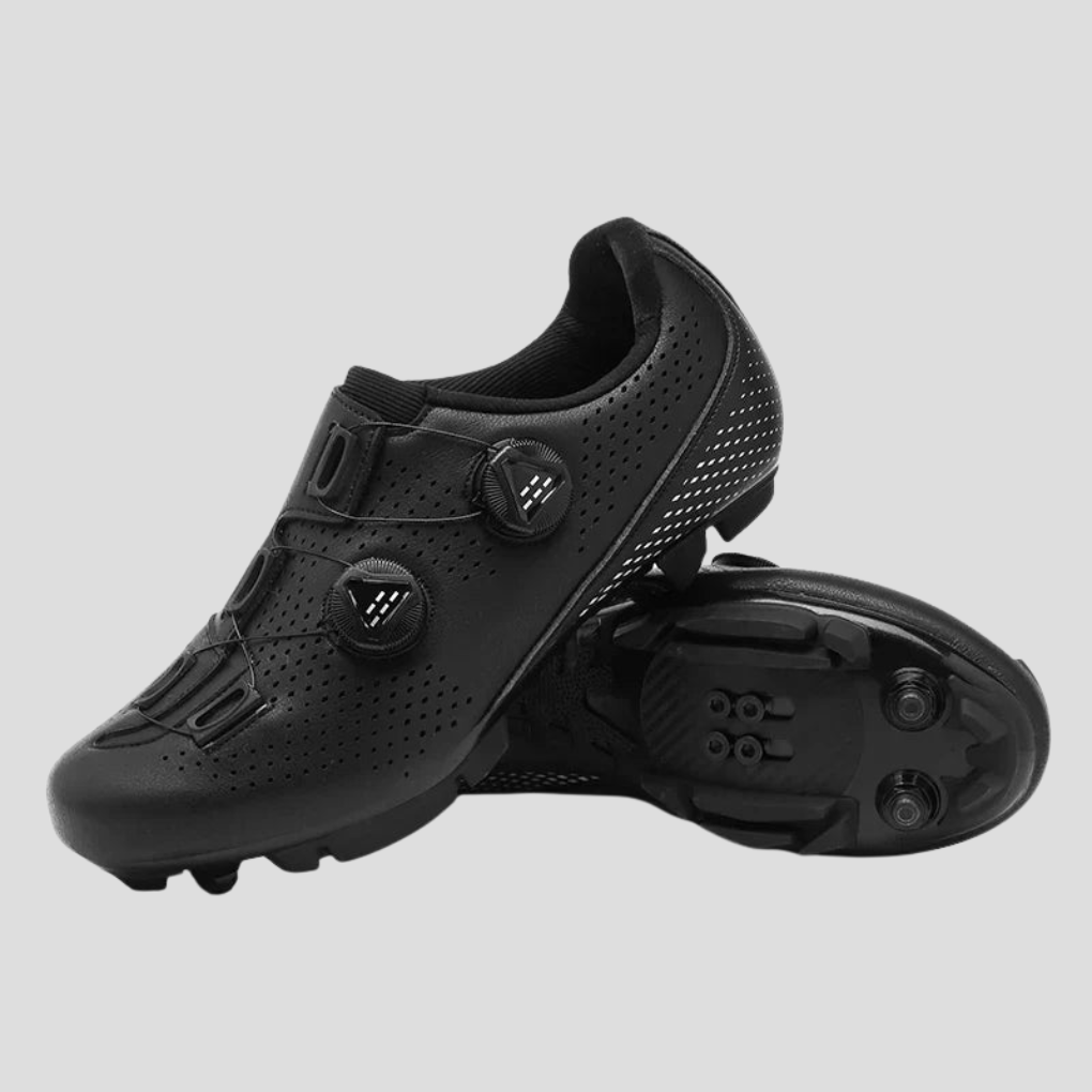 Czarne męskie buty rowerowe MTB z systemem pokręteł