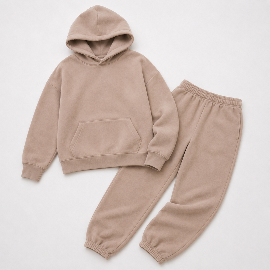 Casualowy dres damski bluza i spodnie w modnym kolorze