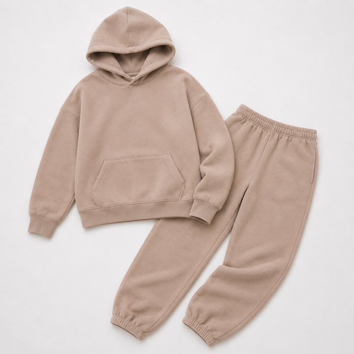 Casualowy dres damski bluza i spodnie w modnym kolorze