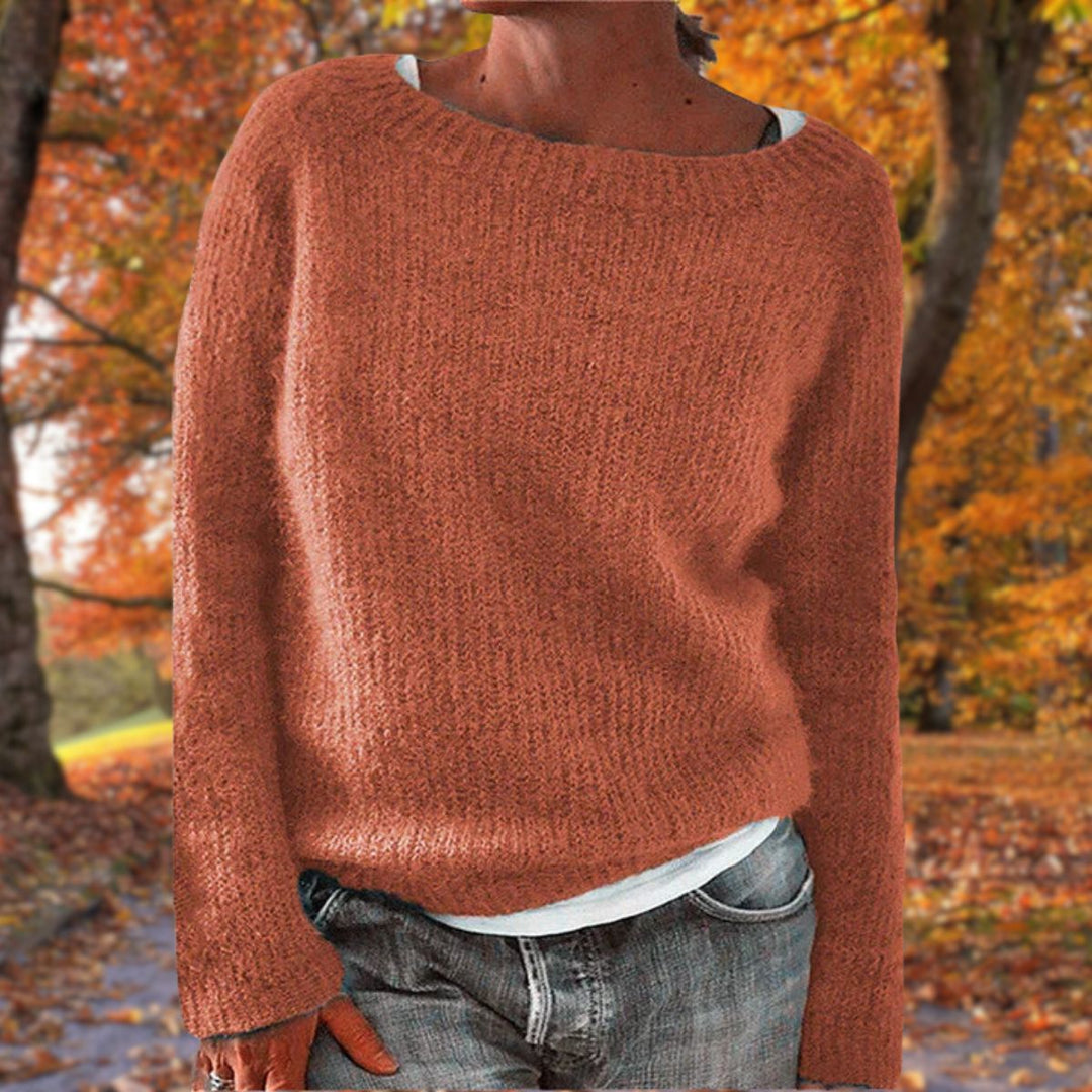 Ciepły sweter damski z miękkiej dzianiny oversize do codziennych stylizacji