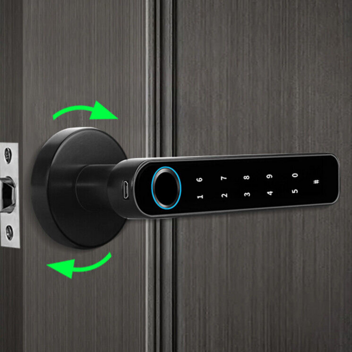 Inteligentny zamek do drzwi z Bluetooth pokazujący nowoczesny design