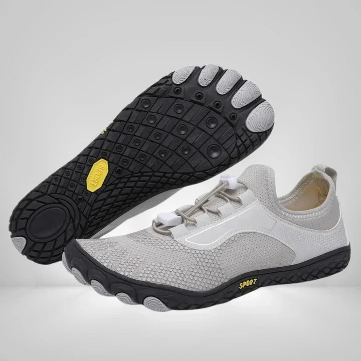Szare lekkie buty do wody, oddychające obuwie sportowe unisex