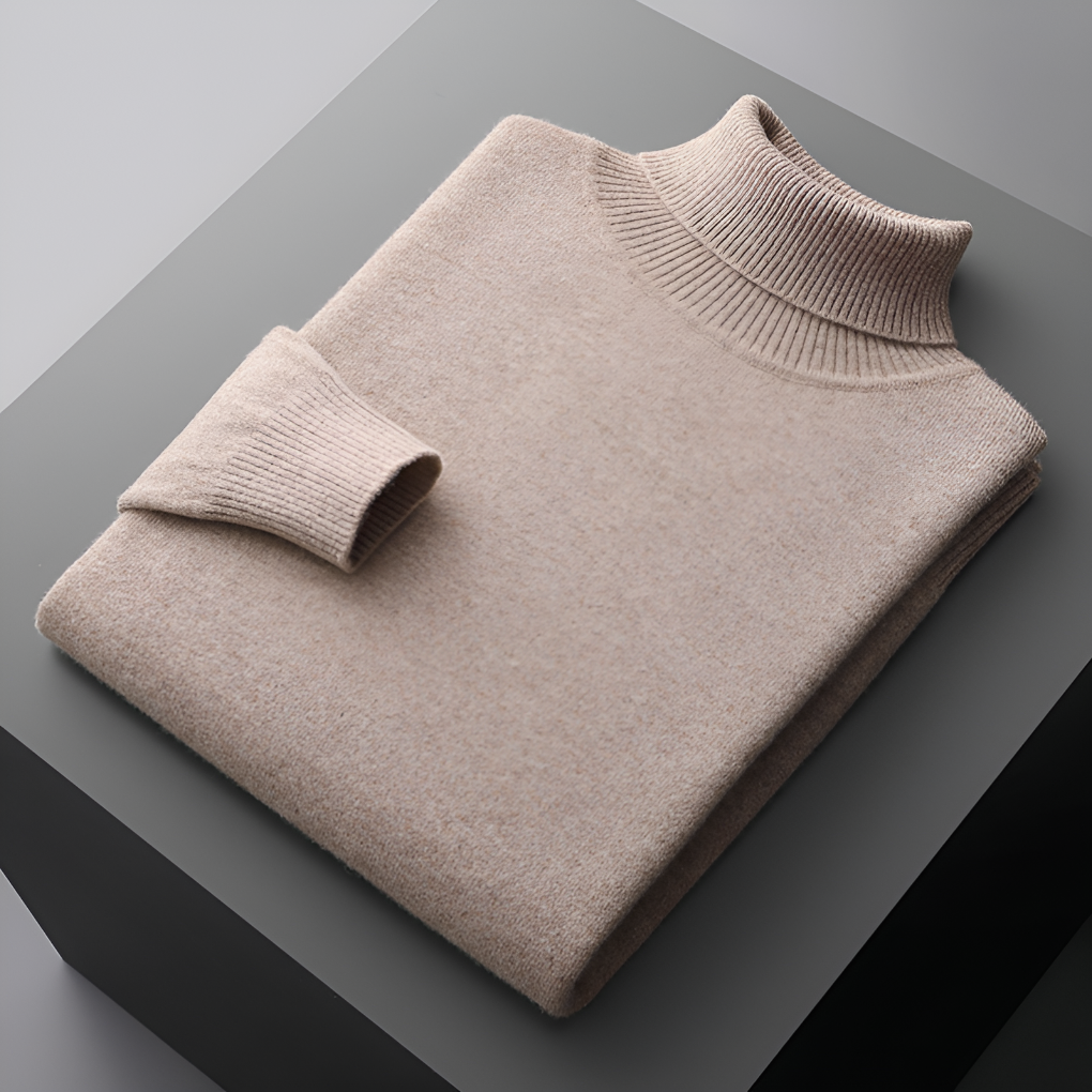 Męski sweter z dzianiny w klasycznym stylu, przód