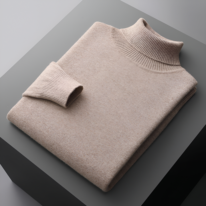 Męski sweter z dzianiny w klasycznym stylu, przód