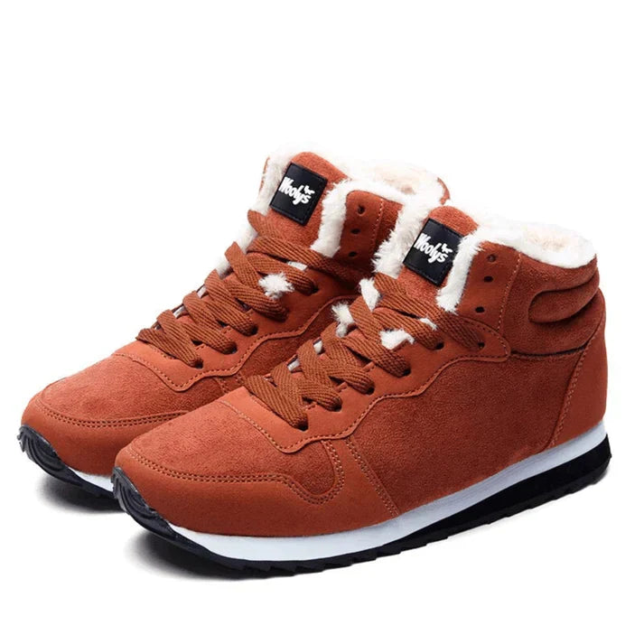 Wysokie męskie buty zimowe z solidnym sznurowaniem