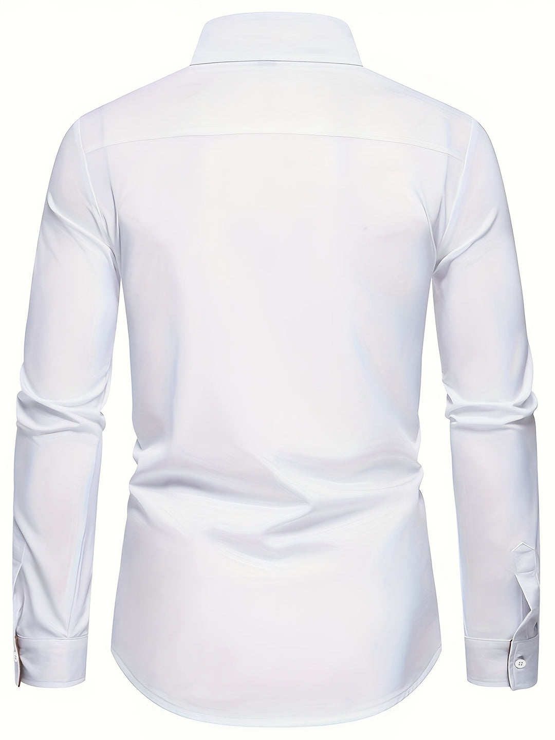Męska koszula slim fit z kontrastowym wzorem od wewnątrz kołnierzyka