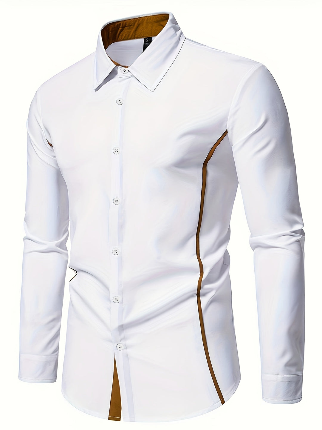 Wysokiej jakości koszula męska slim fit, detale szwów