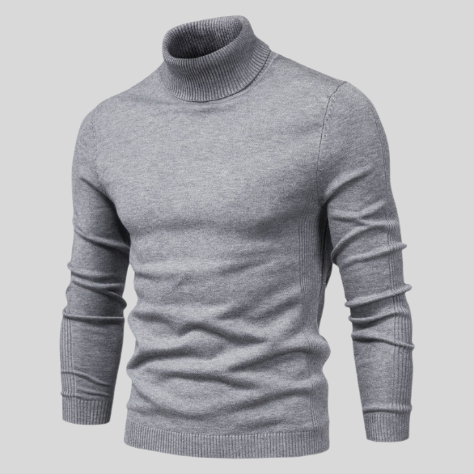 Klasyczny męski golf slim fit idealny na chłodne dni