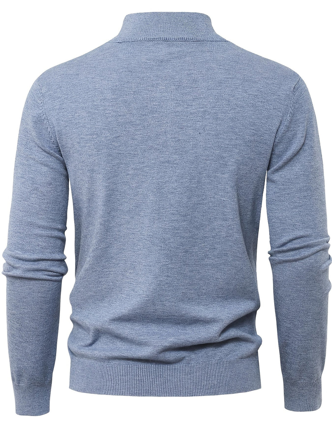 Moda męska casual: sweter z wysokim kołnierzem i długim rękawem