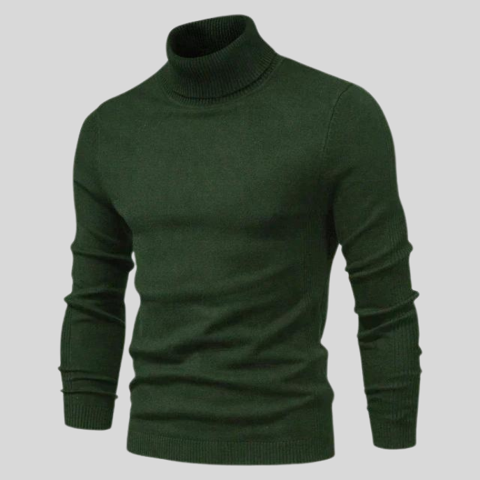 Elegancki męski sweter z golfem do stylizacji codzienne i wizytowe