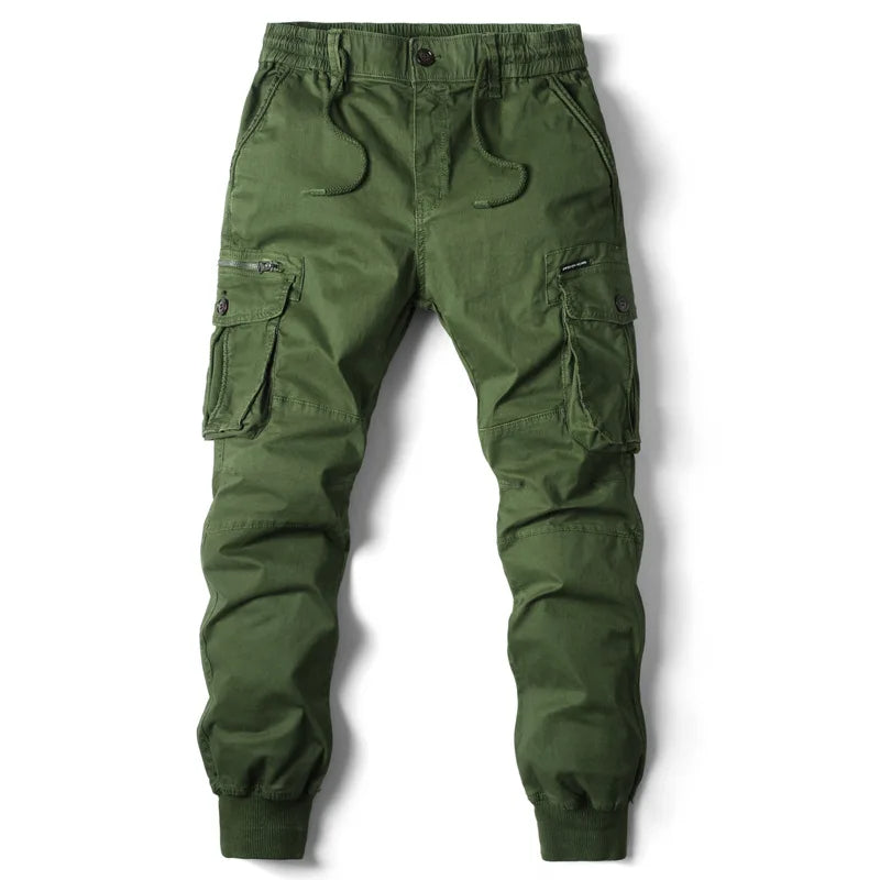 Męskie joggery cargo utility Szymon w miejskim stylu streetwear
