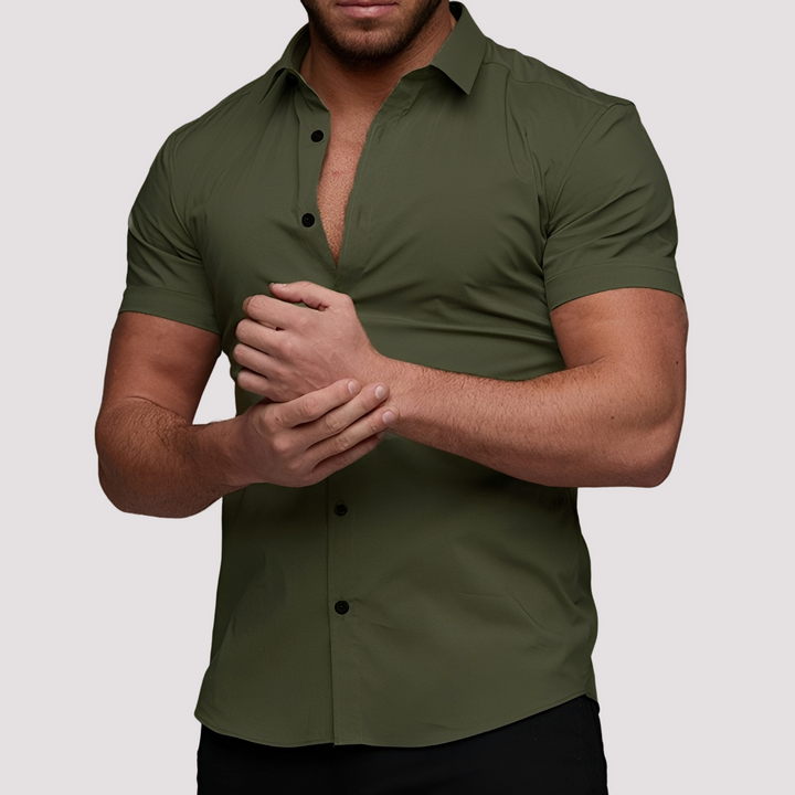 Modna koszula męska na lato o dopasowanym kroju slim-fit
