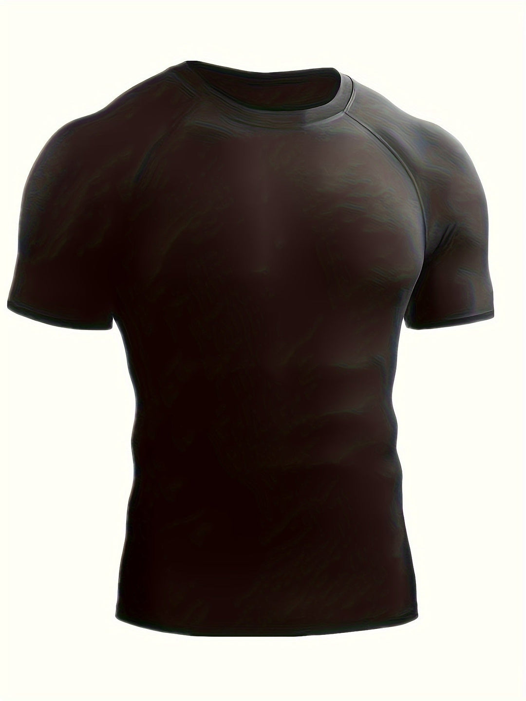 Czarny męski t-shirt kompresyjny z krótkim rękawem
