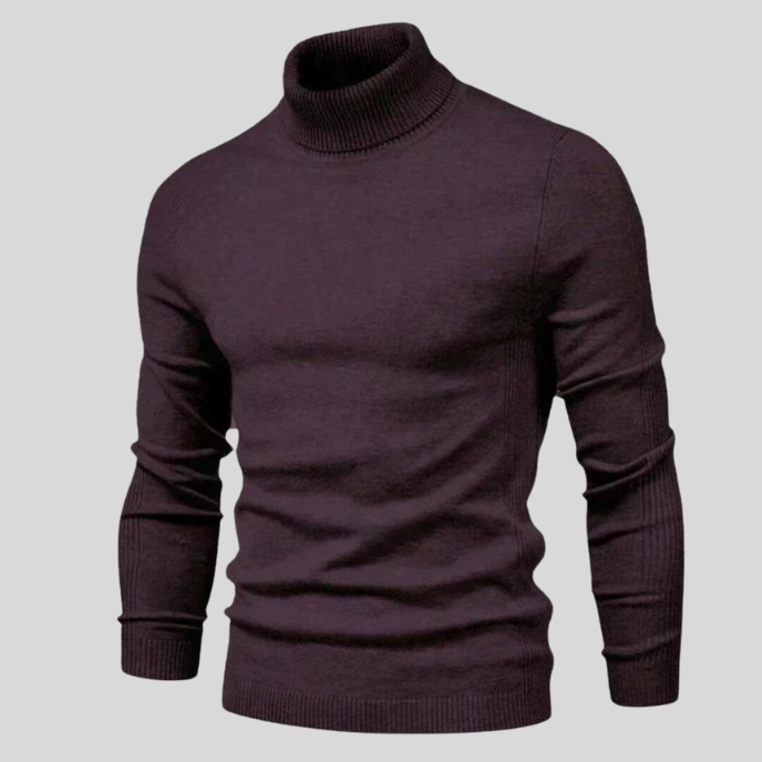Nowoczesny sweter męski z golfem – moda jesień zima