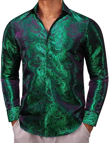 Moda męska: wizytowa koszula paisley zapinana na guziki