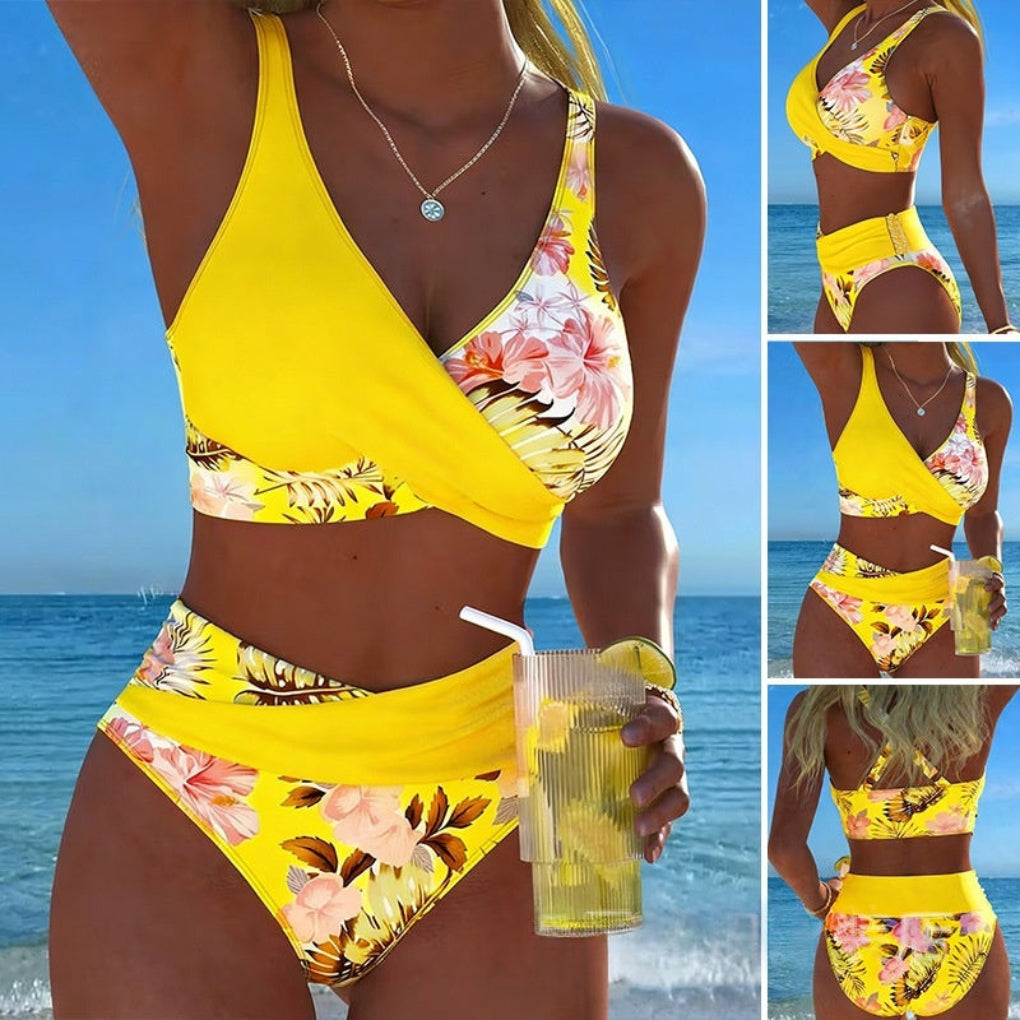 Odzież plażowa na wakacje - kobiece bikini dwuczęściowe