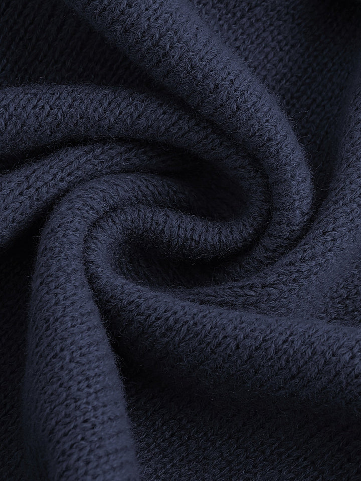 Męski sweter bez rękawów z grubym warkoczowym wzorem