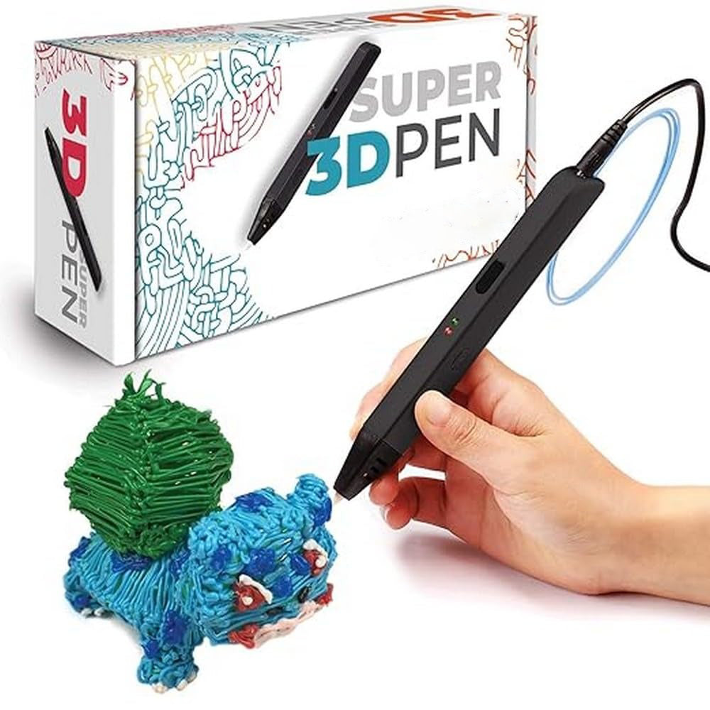 Długopis 3D w dłoni podczas tworzenia figurki z filamentu