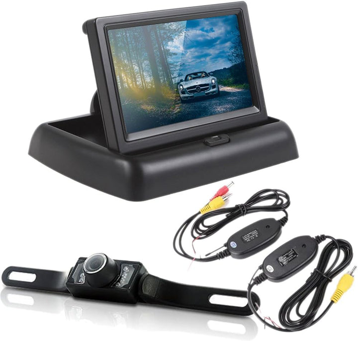 Bezprzewodowa kamera cofania z monitorem LCD i okablowaniem