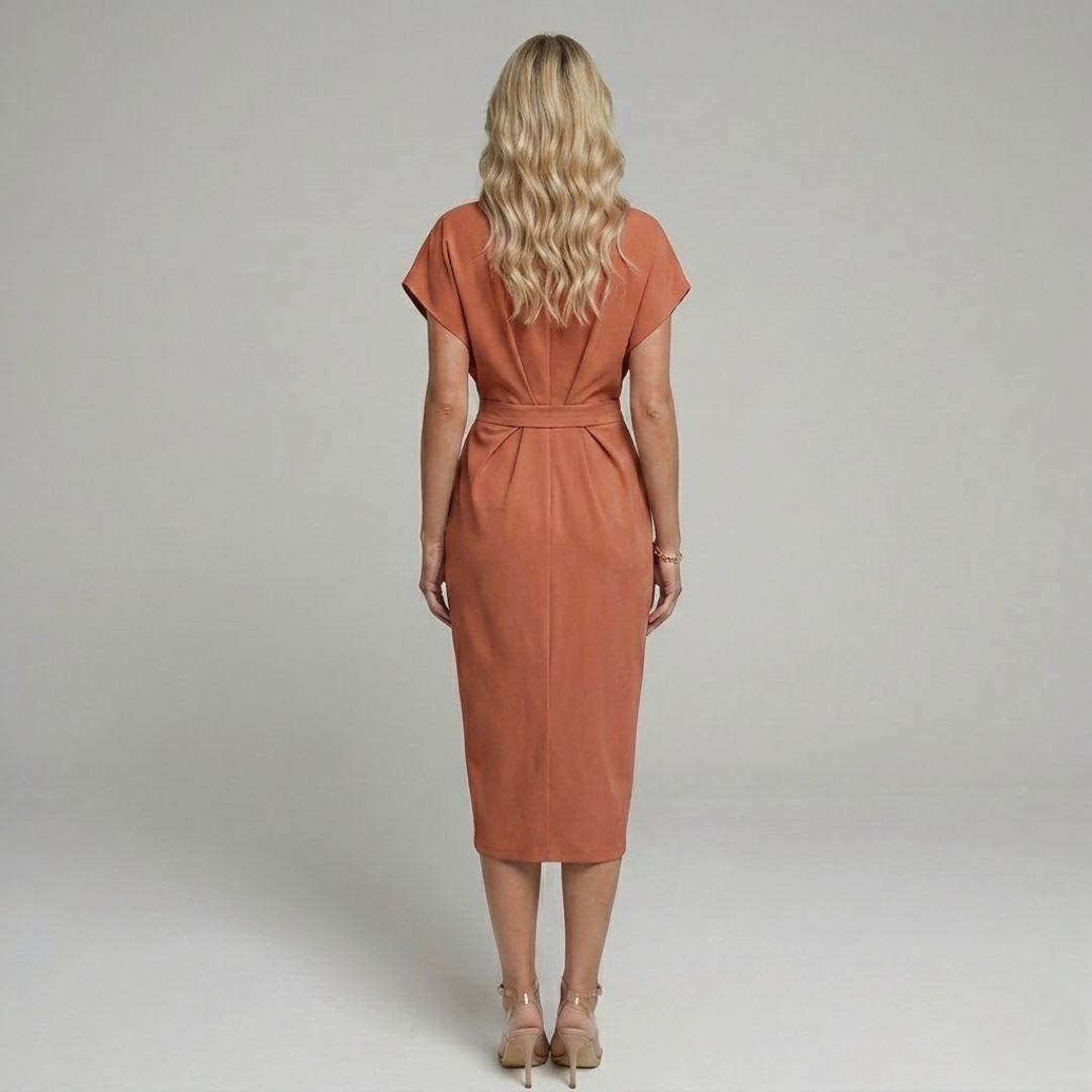 Wygodna elegancka sukienka w modnym fasonie