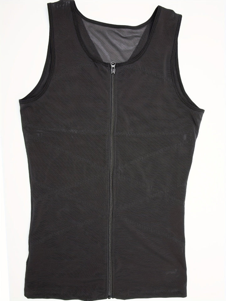 Elastyczny tank top wyszczuplający dla mężczyzn
