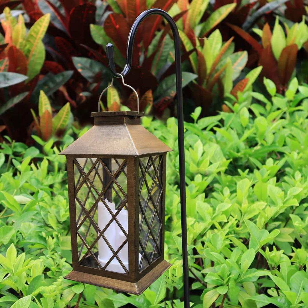 Lampa solarna do ogrodu o eleganckim designie, idealna jako oświetlenie zewnętrzne i dekoracja.
