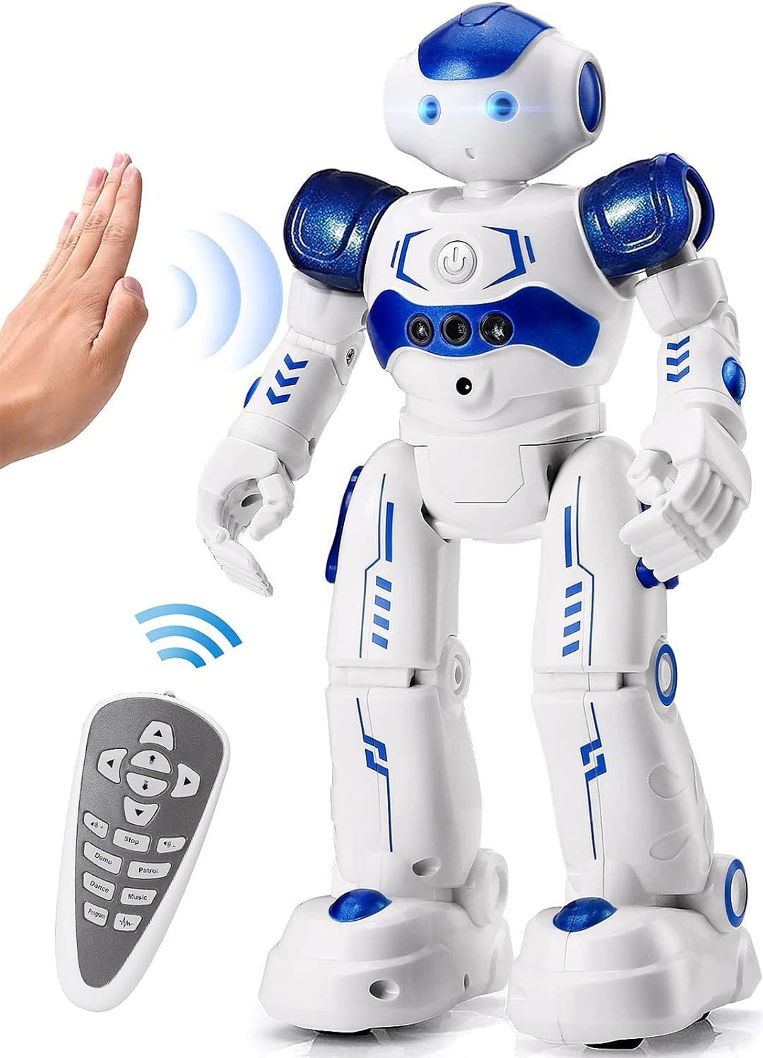 Zdalnie sterowany robot zabawka z pilotem i czujnikiem gestów