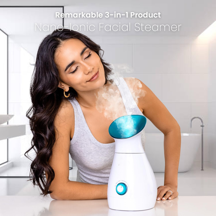 Elegancki design sauny do twarzy z funkcją nano steamer do oczyszczania porów