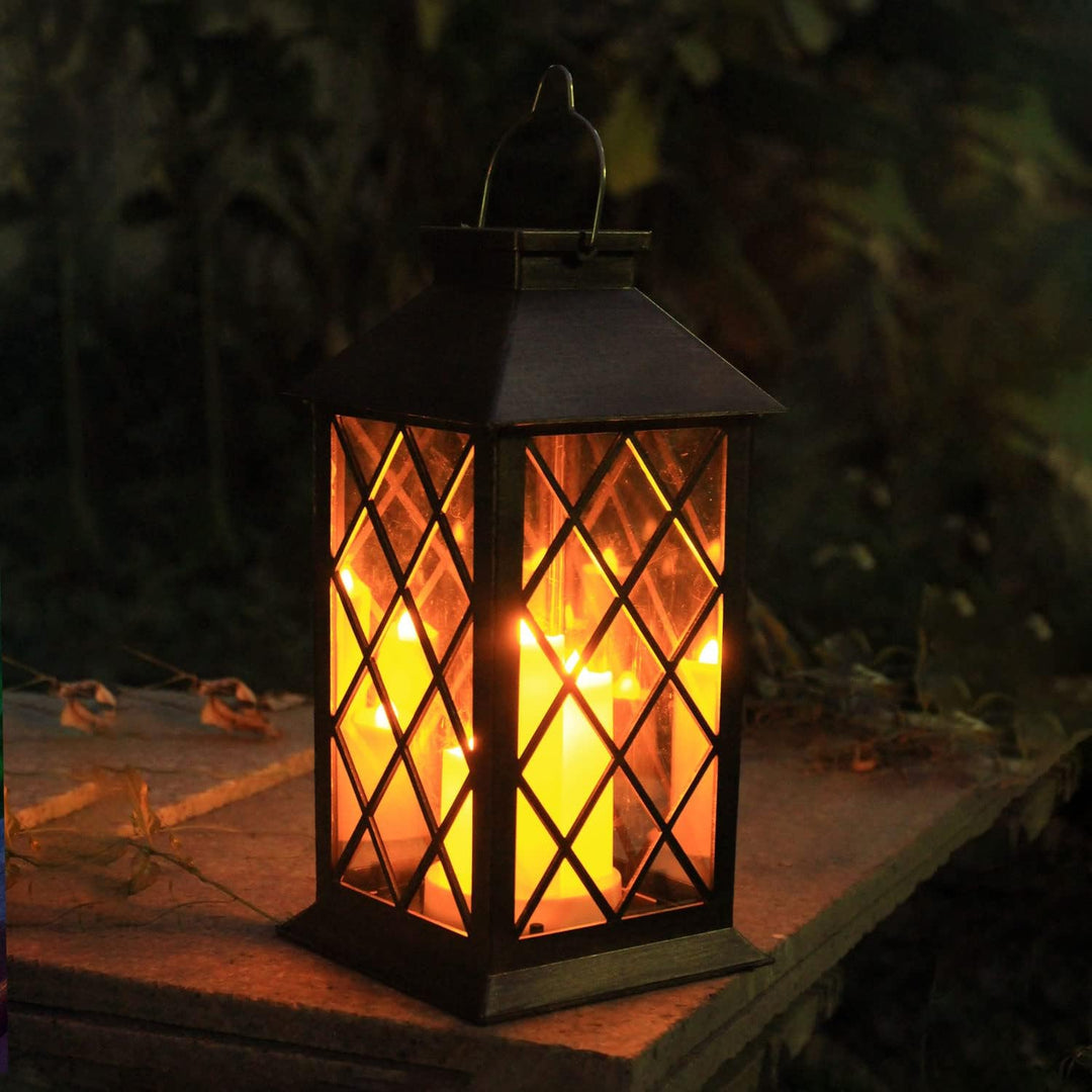 Wodoodporny lampion ogrodowy świecący w nocy