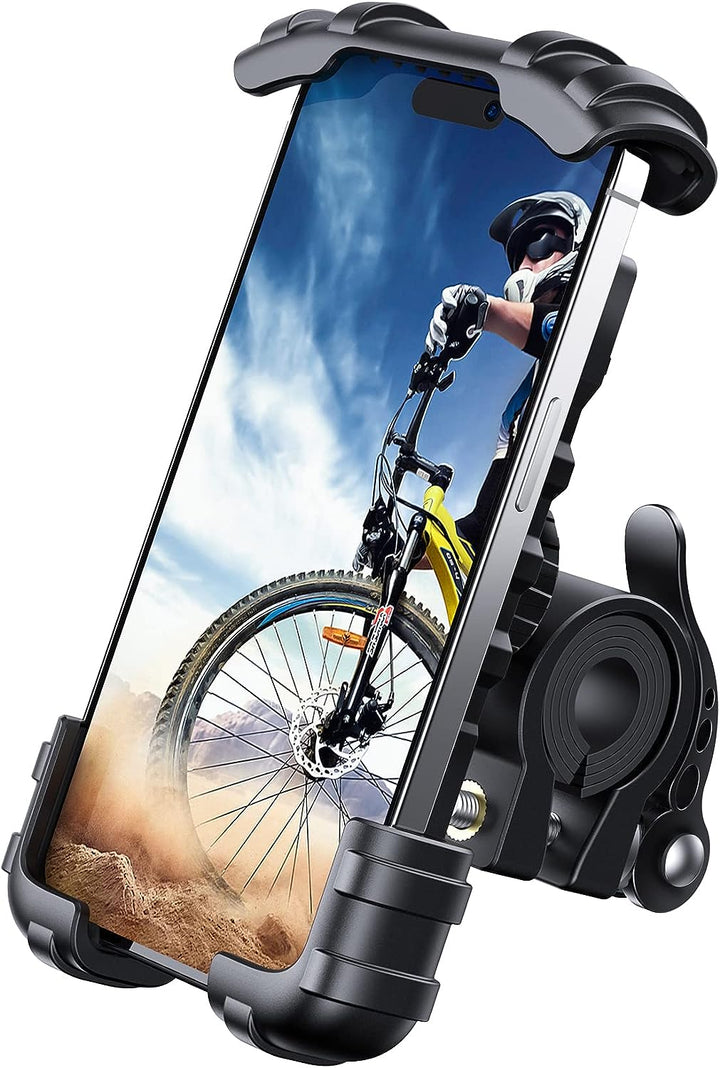 Uchwyt motocyklowy na telefon zamontowany na kierownicy