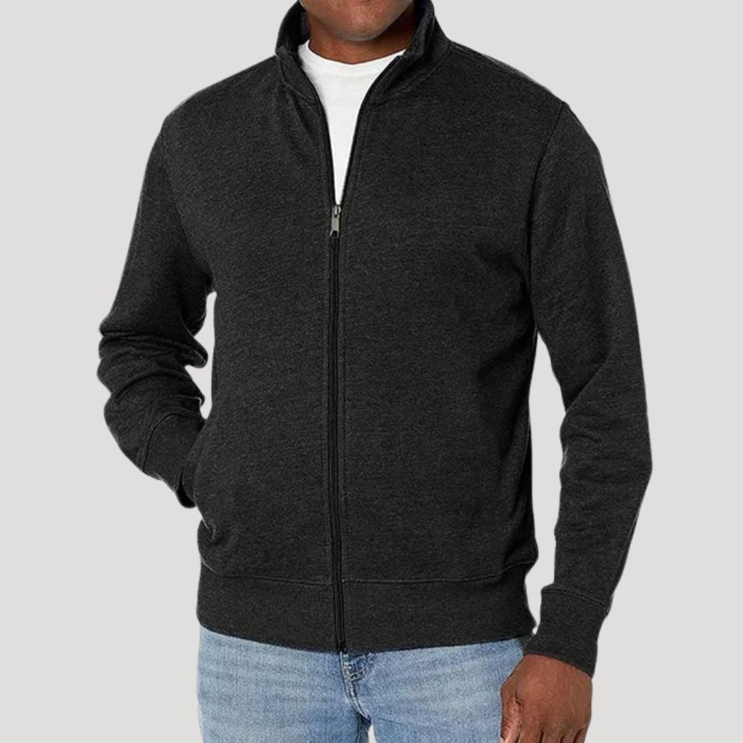 Męska czarna kurtka przejściowa slim fit