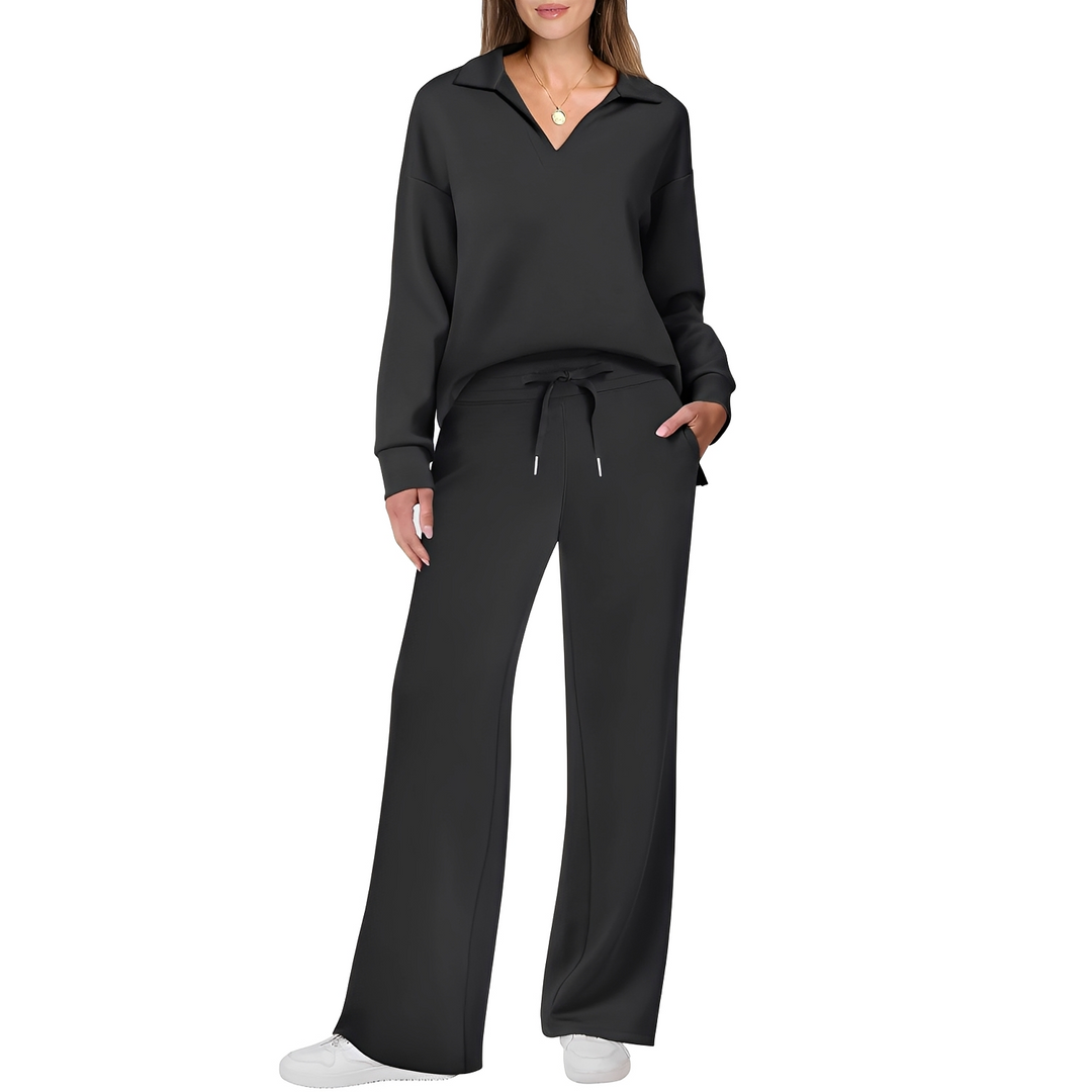 Zestaw loungewear damski, luźna piżama zapewniająca komfort snu