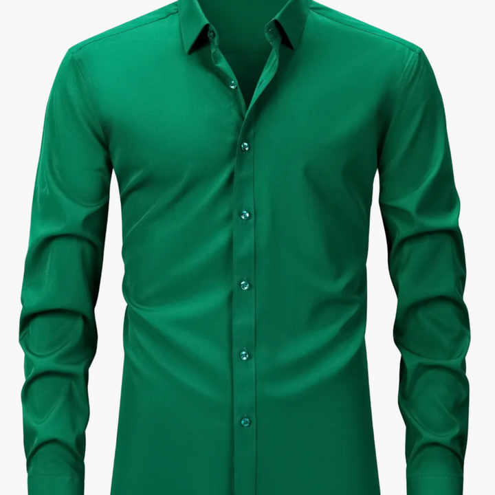 Nowoczesna koszula męska z kołnierzykiem, styl smart casual