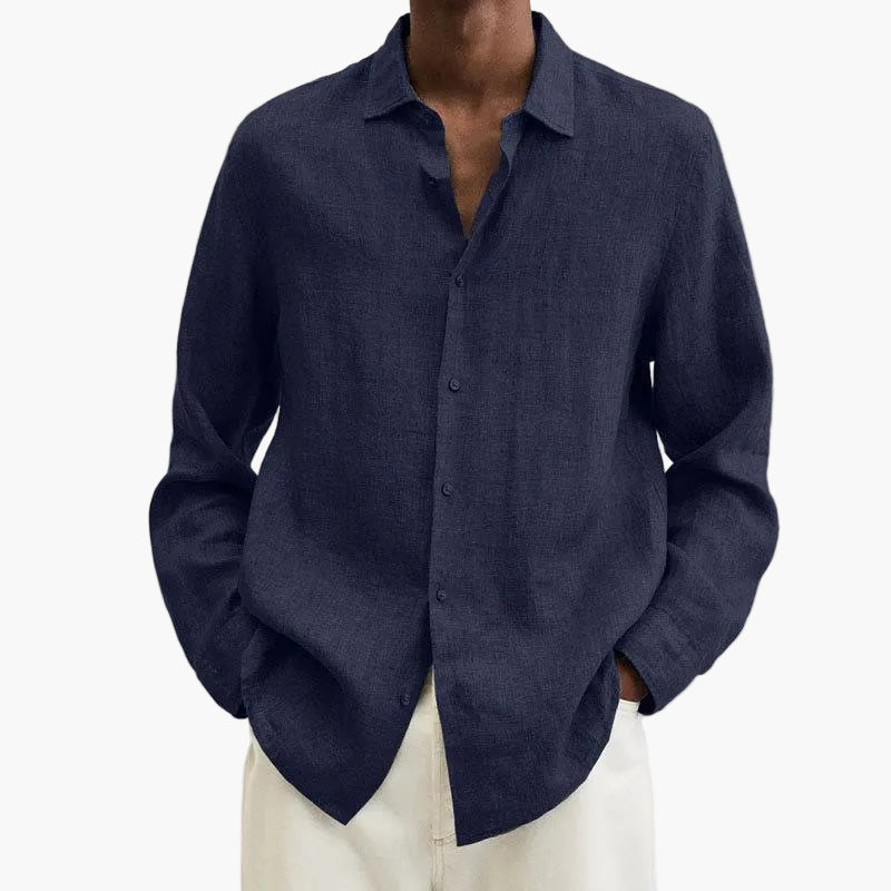 Męska koszula oversize zestawiona w stylizacji codzienne