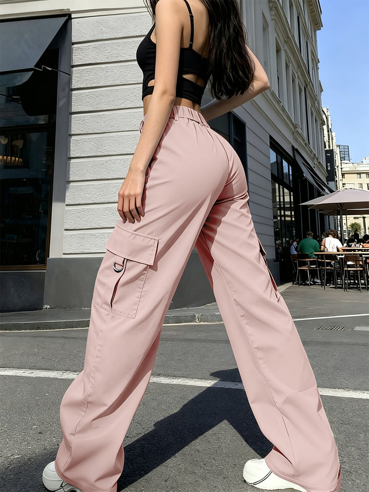 Wygodne spodnie damskie o luźnym kroju streetwear