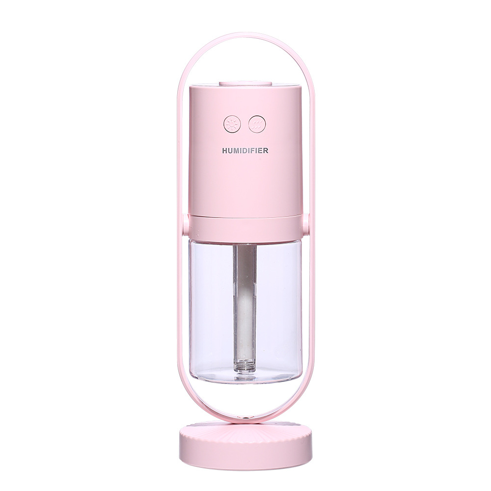 Stylowy nawilżacz powietrza z funkcją aromaterapii i lampki LED